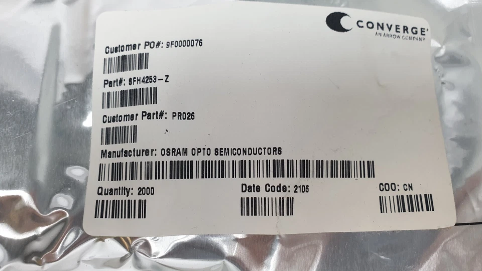 Lot of 2000 OSRAM SFH 4253 TopLED - New - Image 3 of 4