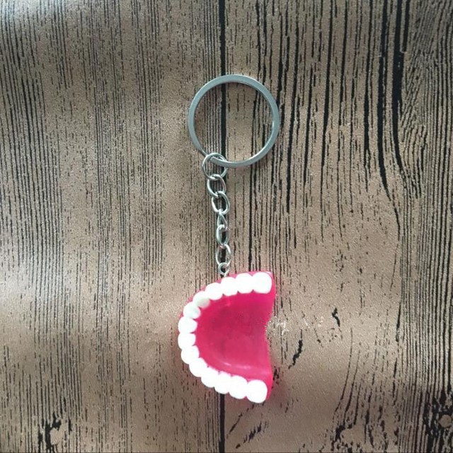 5pcs Teeth Model Keychain for Dentist Dental Gift Key Chain Ring Tooth