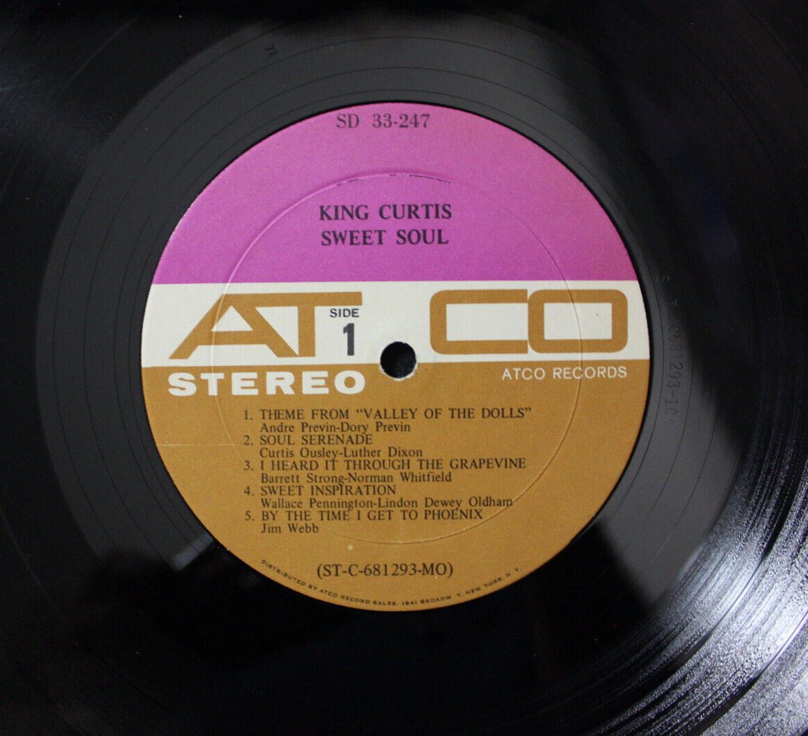 KING CURTIS - Sweet Soul - EXCELLENT 1968 Stereo LP - SD 33 KING CURTIS - Sweet Soul - EXCELLENT 1968 Stereo LP - SD 33