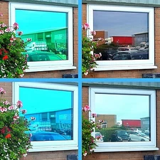 Mirror Privacy One Way Window Film | Silver Blue Green Bronze | Reflective Tint