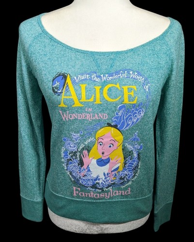 Disney Cast Exclusive Collection Blue Alice In Wonderland Top Size XS