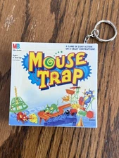 Mouse Trap Mini Game Keychain - Basic Fun 1999 Mousetrap