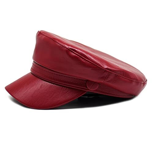 Chapeau De Chauffeur Noir Vintage Newsboy Casquette Rétro