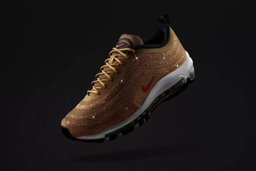 Nike Air Max 97 x Swarovski Crystal Gold 927508-700 Women's Sz 7.5
