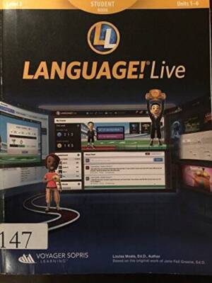 LANGUAGE! Live Student Book Level 2 Units 1-6 - Paperback - GOOD