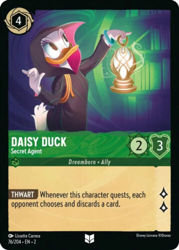 Daisy Duck - Agent secret 76/204 (FOIL) Rise of the Floodborn - Neuf dans sa boîte - Photo 1 sur 1