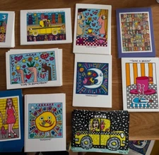 James Rizzi - Postcard Set - Licensed Merchandise - 20 Piece Economy Pack