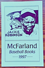 Vintage 1997 McFarland Baseball Books Brochure Jackie Robinson Cover