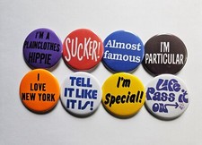 Vintage Reproduction Pinback Buttons Magnets Bottle Openers. Set 26