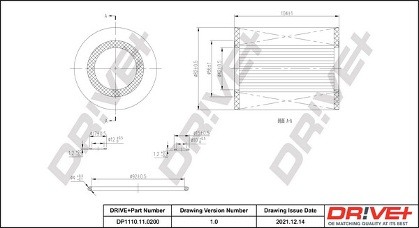 Dr!ve+ DP1110.11.0200 ÖLfilter FüR Volvo Land Rover-image