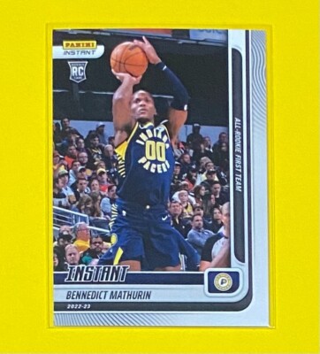 2022-23 Panini Instant Bennedict Mathurin ALL-ROOKIE TEAM 1/89 SP Pacers #336 RC