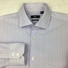 Boss Hugo Boss Dress Shirt Mens 16.5-34/35 Pu...