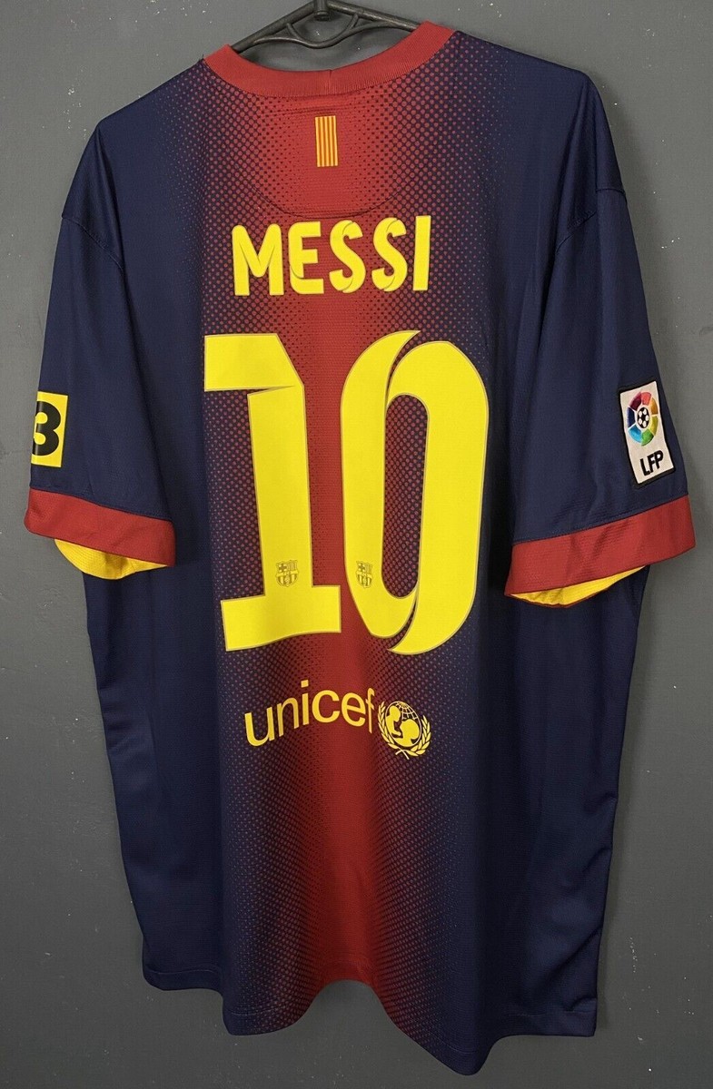 MEN'S FC BARCELONA 2012/2013 LEO MESSI #10 FOOTBALL SOCCER SHIRT