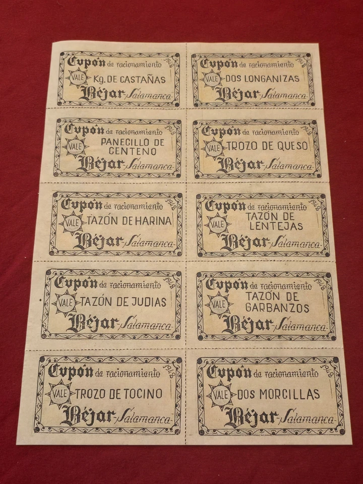 LEGIÓN CÓNDOR SEGUNDA GUERRA MUNDIAL ALEMÁN ESPAÑOL AZUL DIV póster raciones de guerra cupones estampillas Foto 3 de 4