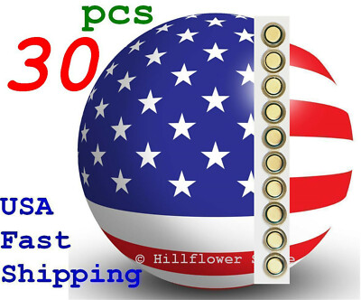30 pcs AG3 LR41 XX SR736 G3 392A 384 Bulk 1.5V 0% Hg Alkaline Battery