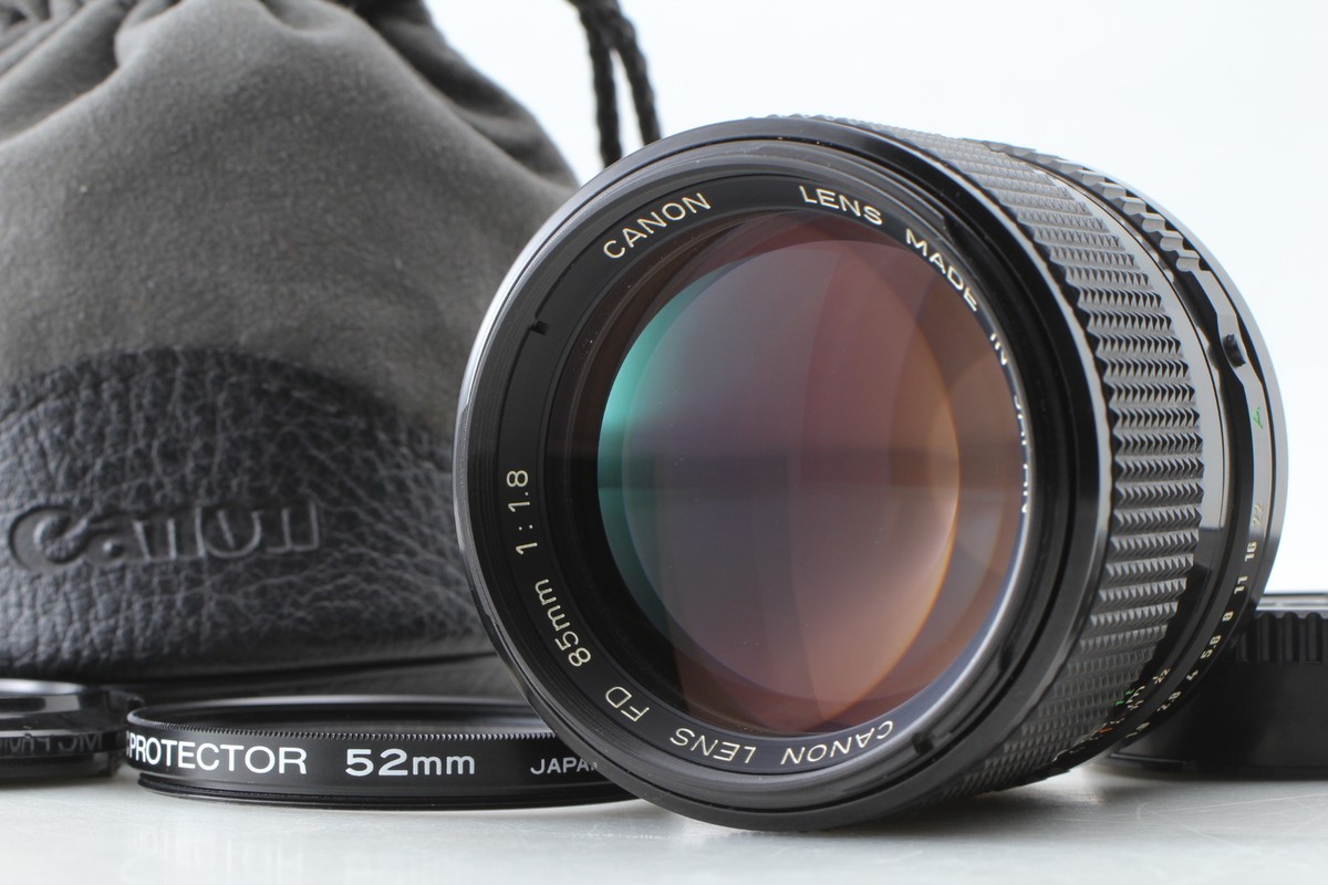 Canon New FD NFD 85mm F/1.8　キャノン　レンズ Top MINT w/ Case] Canon New FD NFD 85mm f/1.8 Portrait MF