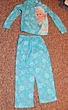 DISNEY FROZEN SLEEPWEAR BLUE SIZE 7-8 POLYESTER FLAME RESISTANT