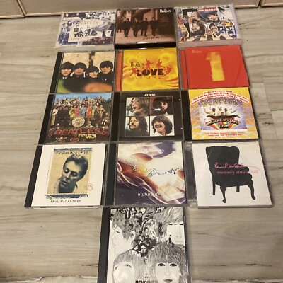 HUGE Beatles & Paul McCartney 16 CD LOT Sgt. Pepper's Love Memory Almost Full