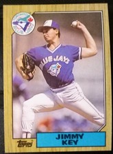 1987 TOPPS #29 JIMMY KEY Pitcher Toronto Blue Jays 🐦 ⚾ FREE SHIPPING ⚾