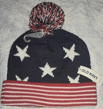 Old Navy Stars And Stripes Beanie Hat. NWT