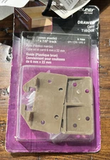 Drawer Guide Kit Brown Prime-Line R7084 NEW 1/4” X 7/8” Track