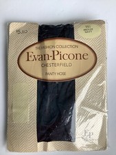Navy Evan-Picone Pantyhose Size M Color New vintage stock