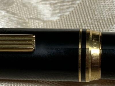 Fountain pen vintage stationery Pilot Nib 18k 750 M black retro w