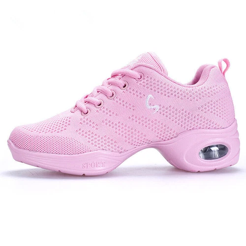 Women Jazz Hip Hop Ballet Shoes Ballroom Dance Split Sole Sport Trainers Sneaker - Picture 14 of 18