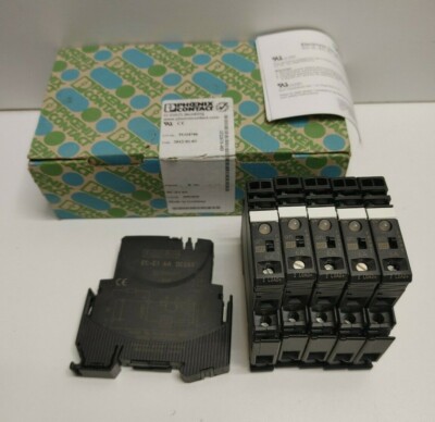 LOT OF 6 NEW OLD STOCK! PHOENIX CONTACT 6A ELECTRONIC CIRCUIT BREAKERS EC-E1 6A
