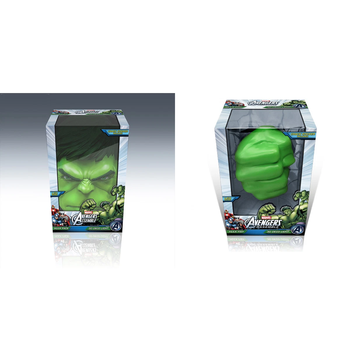 3D FX Deco Led Night Light Hulk Mask 3D Hulk Fist Wall Mounted