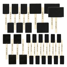 XDT Art Supplies Foam Paint Brush 26 Pc Set 1“+1.5”+2“+3”+4“