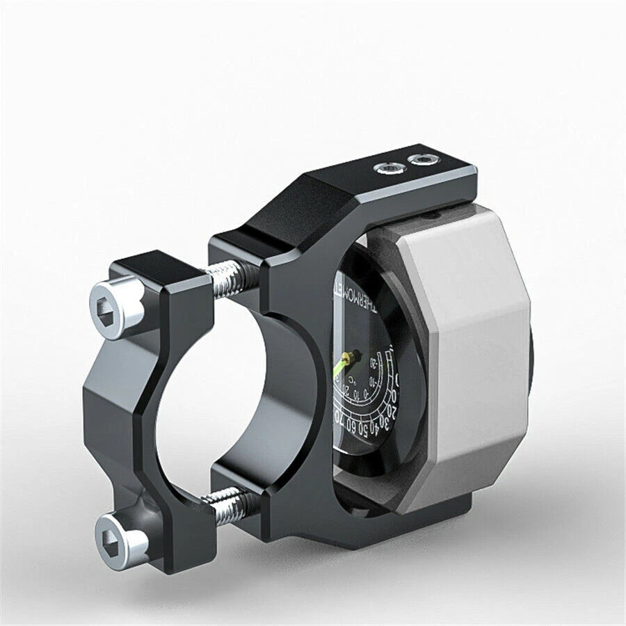 Reloj Luminoso Modificado 2En1 Motocicleta Tiempo + Medidor de Temperatura Aleación Impermeable Foto 3 de 4