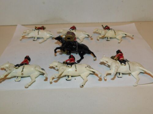 Old BRITAINS 1950s Lead British Band of the Royal Scots Greys, 7 Piece Set #2065 - Picture 3 of 8