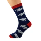 Mad about Horse Racing Woven Design Mens Socks X6HL010