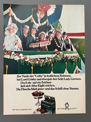 After Eight Die feine englische Art 70s retro 1975 Vintage Ad Werbung Reklame