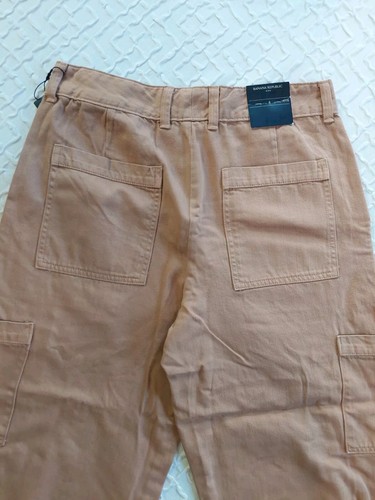 Banana Republic Baggy Pants Capri Womens Beige/Tan Size 6 Petite NWT - Picture 5 of 13