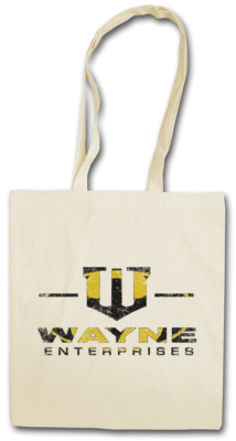 WAYNE ENTERPRISES LOGO STOFFTASCHE Wayne Symbol Bale Batman Bruce Firma
