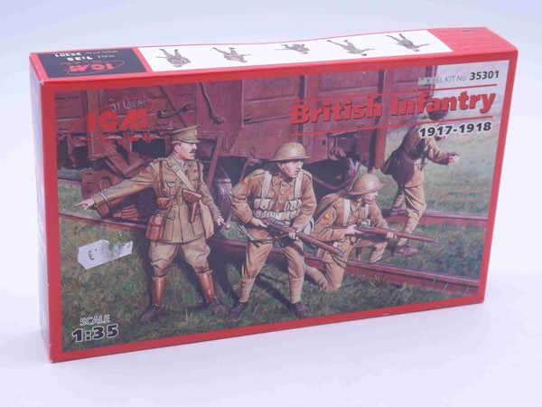 Icm 35301 British Infantry 1917-1918 Bausatz Figuren Modell 1:35 Ovp - Neu-image