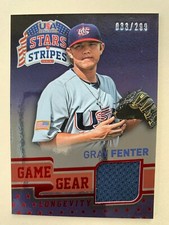 2015 Panini USA Baseball GRAY FENTER Jersey Rookie Ruby SP /299 Game Gear Cubs