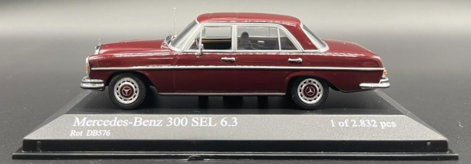 美品◆MINICHAMPS Mercedes-Benz 300SEL AMG 1/18 Minichamps 1971 Mercedes-Benz 300 SEL 6.8 AMG (Silver