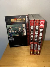 Battle Royale - Manga,  English - Volumes 2 ,4, 5 , 8 Koushun Takami Bundle