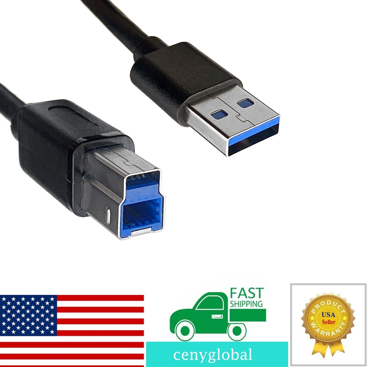 USB 3.0 Cable Cord For Fujitsu FI-IX500 fi-7160 fi-7260 fi-8170