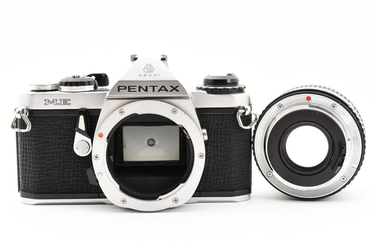 完動品 PENTAX ME SLR フィルムカメラ Ricoh 50mm f2 Near Mint ] PENTAX ME SLR Film Camera w/ Ricoh 50mm F2 