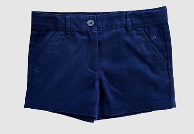 Nautica Girls Chino Navy Blue Shirts Size 6X Adjustable Waist Navy Blue Quality