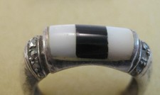 Black Onyx Mother Of Pearl Ring