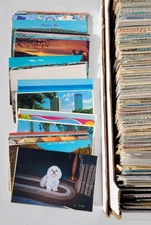 Full Postcard Box Lot of 800 Random Mixed Selection Continental Size 6"X4"