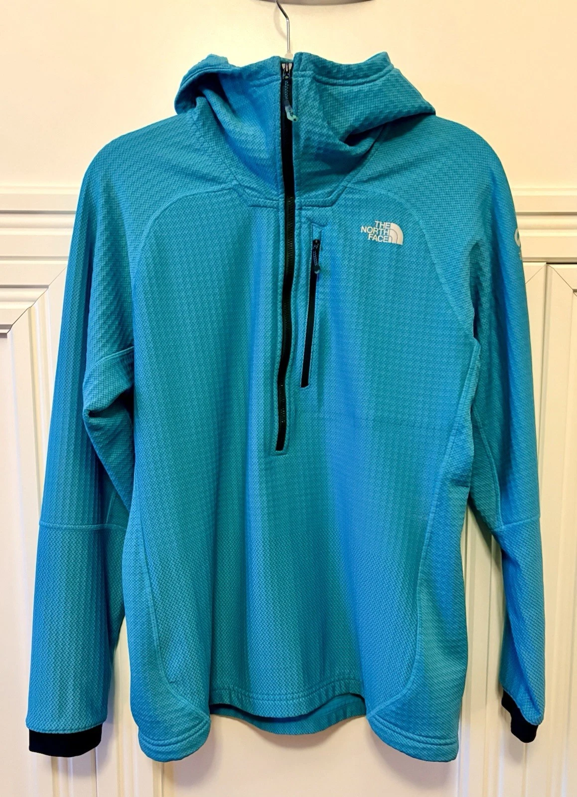 🔵 THE NORTH FACE WOMENS SUMMIT L2 FUSE FORM HOODED PULLOVER FLEECE - SIZE L 🔵