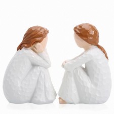 Best Friend Birthday Gifts for Women - Unique Hand-Painted Sister Figurines, ...