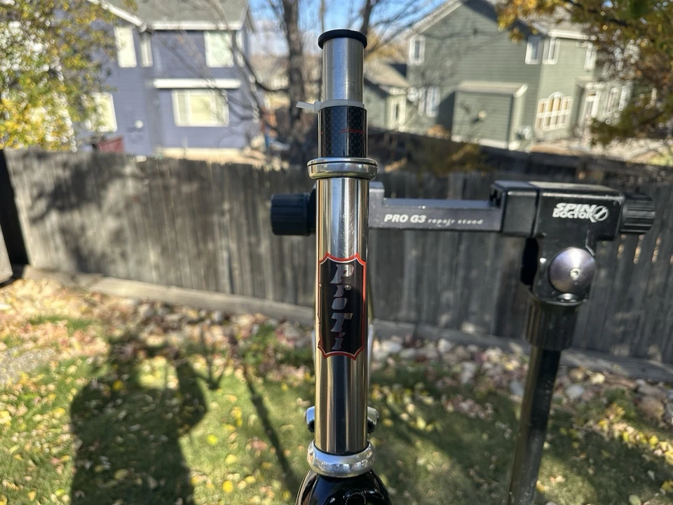 59cm Polished Titanium Pro-Ti Inertia Frameset Carbon Reynolds Ouzo Comp II Fork - Image 3 of 4