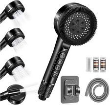 High Pressure Filtered Shower Head - Handheld Showerhead Drops Combo for Hard Wa